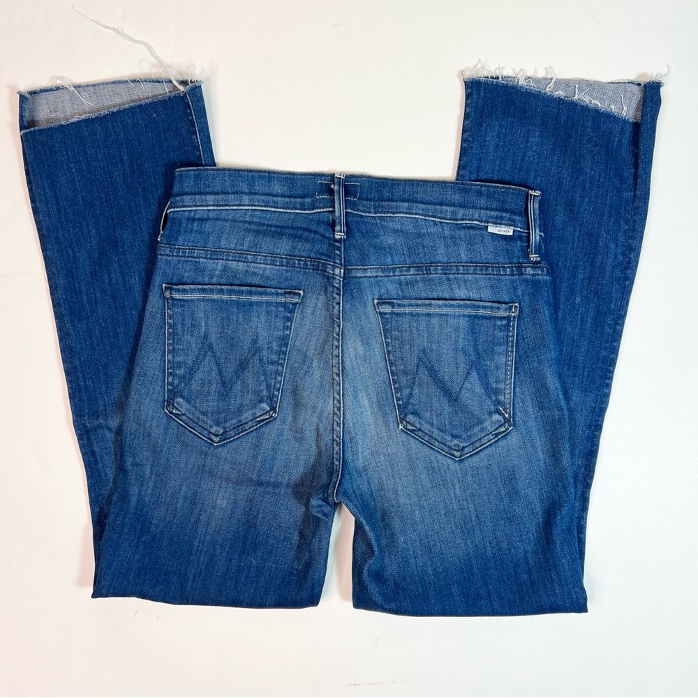 MOTHER Denim The Insider Crop Step Fray Jeans Second Thyme Around Size 27 - Picture 6 of 16